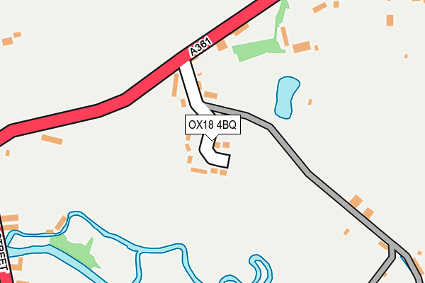 OX18 4BQ map - OS OpenMap – Local (Ordnance Survey)