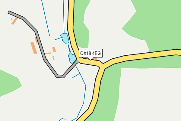 OX18 4EG map - OS OpenMap – Local (Ordnance Survey)