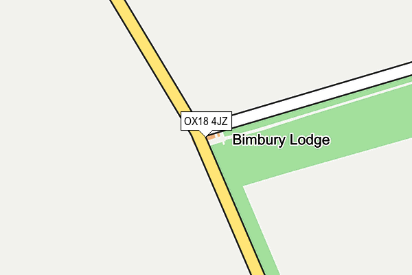 OX18 4JZ map - OS OpenMap – Local (Ordnance Survey)