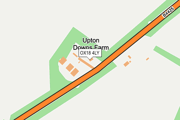 OX18 4LY map - OS OpenMap – Local (Ordnance Survey)