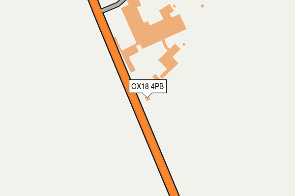 OX18 4PB map - OS OpenMap – Local (Ordnance Survey)