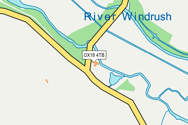 OX18 4TB map - OS OpenMap – Local (Ordnance Survey)
