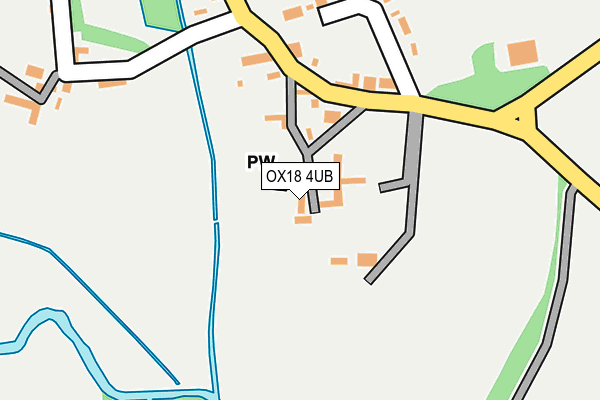 OX18 4UB map - OS OpenMap – Local (Ordnance Survey)