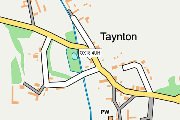 OX18 4UH map - OS OpenMap – Local (Ordnance Survey)