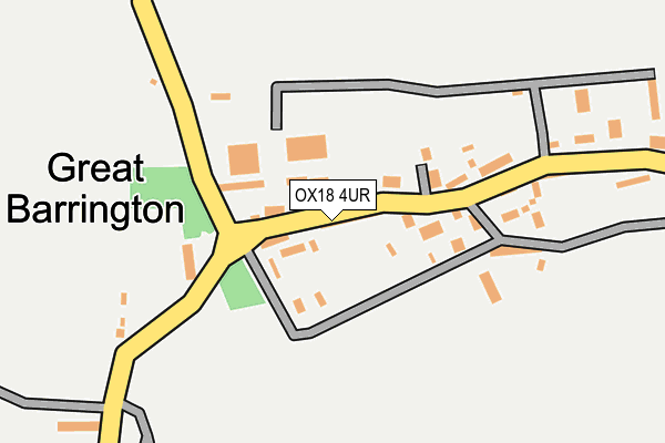 OX18 4UR map - OS OpenMap – Local (Ordnance Survey)