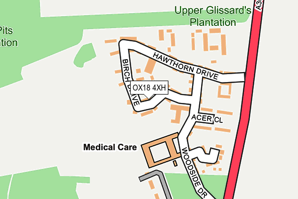 Map of BURFORD CREATIVE LIMITED at local scale