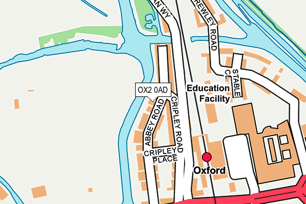 OX2 0AD map - OS OpenMap – Local (Ordnance Survey)