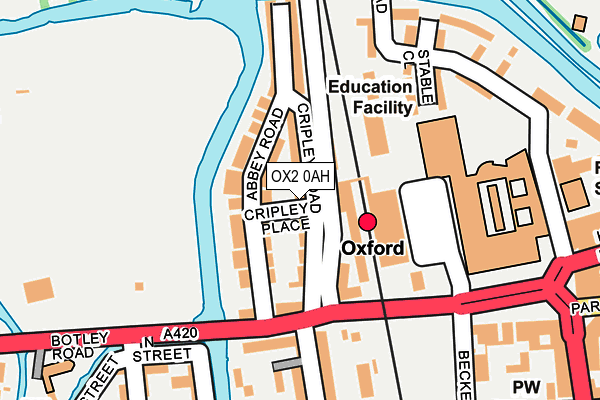 OX2 0AH map - OS OpenMap – Local (Ordnance Survey)