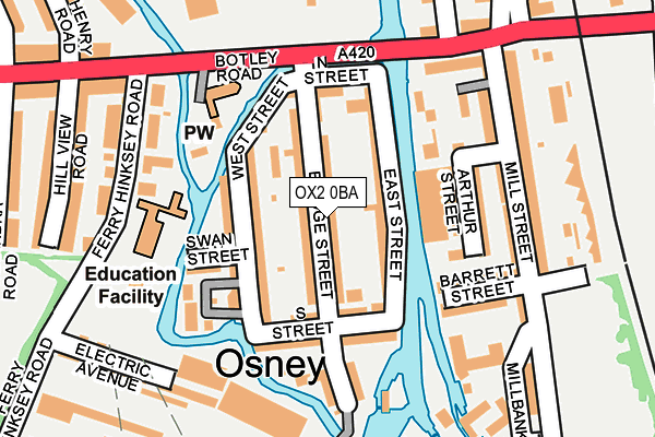 OX2 0BA map - OS OpenMap – Local (Ordnance Survey)