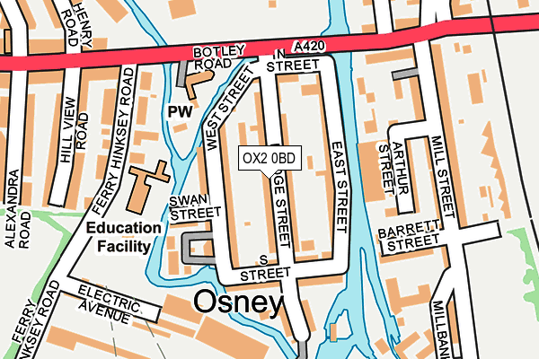 OX2 0BD map - OS OpenMap – Local (Ordnance Survey)