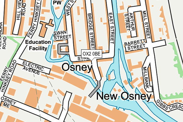 OX2 0BE map - OS OpenMap – Local (Ordnance Survey)