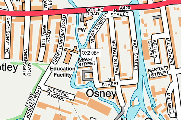 OX2 0BH map - OS OpenMap – Local (Ordnance Survey)