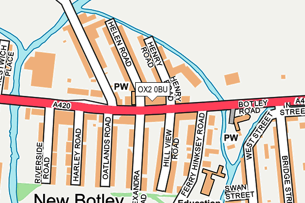 OX2 0BU map - OS OpenMap – Local (Ordnance Survey)