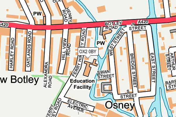 OX2 0BY map - OS OpenMap – Local (Ordnance Survey)