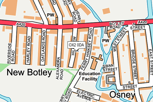 OX2 0DA map - OS OpenMap – Local (Ordnance Survey)