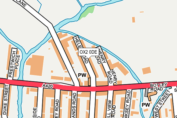 OX2 0DE map - OS OpenMap – Local (Ordnance Survey)