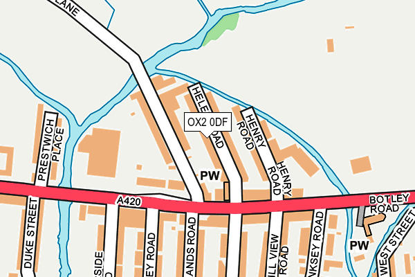 OX2 0DF map - OS OpenMap – Local (Ordnance Survey)