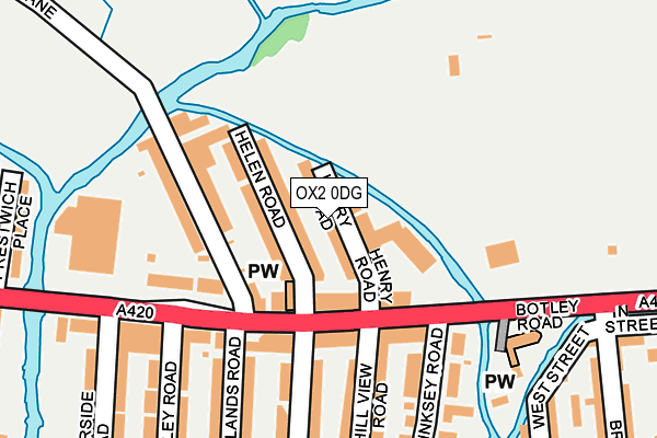 OX2 0DG map - OS OpenMap – Local (Ordnance Survey)