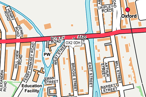 OX2 0DH map - OS OpenMap – Local (Ordnance Survey)