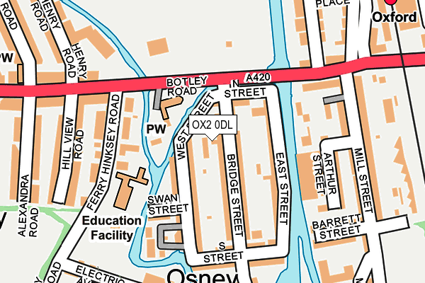 OX2 0DL map - OS OpenMap – Local (Ordnance Survey)