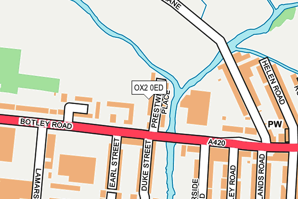 OX2 0ED map - OS OpenMap – Local (Ordnance Survey)