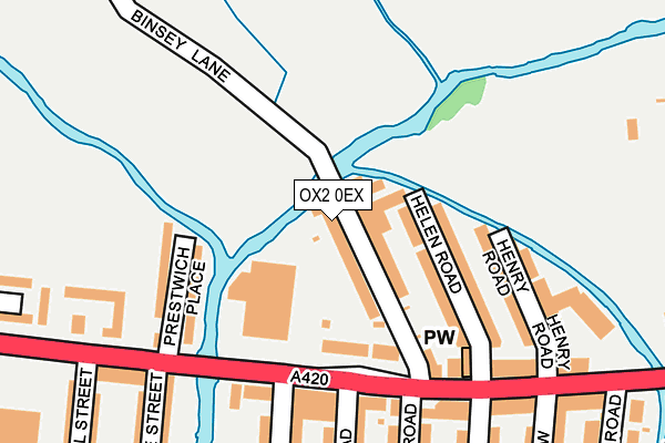 OX2 0EX map - OS OpenMap – Local (Ordnance Survey)