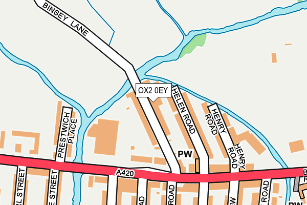 OX2 0EY map - OS OpenMap – Local (Ordnance Survey)