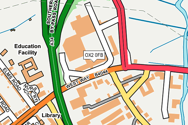 OX2 0FB map - OS OpenMap – Local (Ordnance Survey)