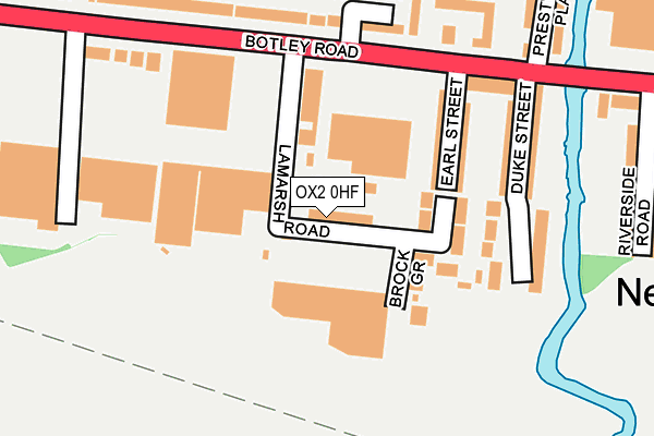 OX2 0HF map - OS OpenMap – Local (Ordnance Survey)