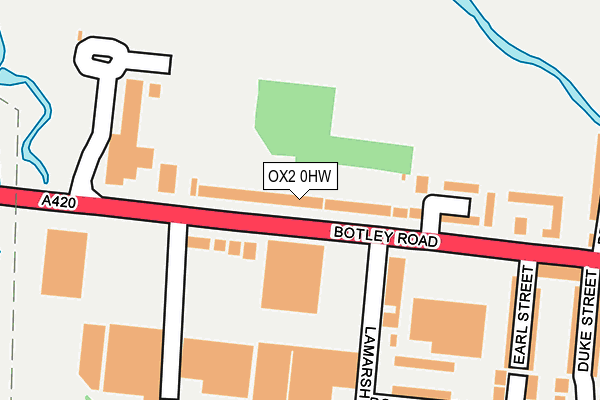 OX2 0HW map - OS OpenMap – Local (Ordnance Survey)