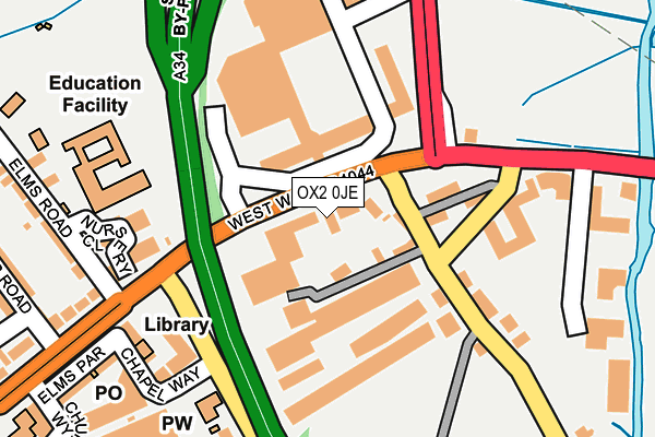 OX2 0JE map - OS OpenMap – Local (Ordnance Survey)