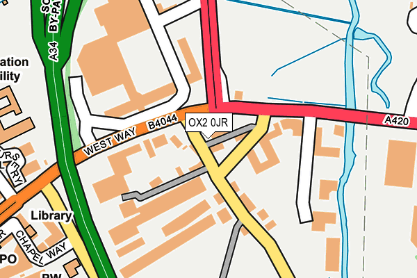 OX2 0JR map - OS OpenMap – Local (Ordnance Survey)