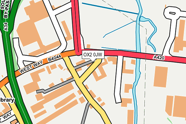 OX2 0JW map - OS OpenMap – Local (Ordnance Survey)