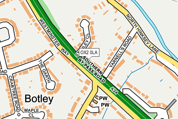 OX2 0LA map - OS OpenMap – Local (Ordnance Survey)