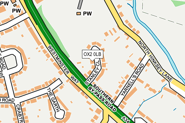 OX2 0LB map - OS OpenMap – Local (Ordnance Survey)