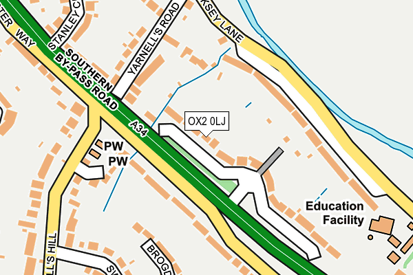 OX2 0LJ map - OS OpenMap – Local (Ordnance Survey)