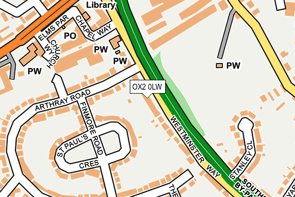 OX2 0LW map - OS OpenMap – Local (Ordnance Survey)