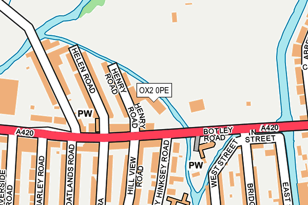 OX2 0PE map - OS OpenMap – Local (Ordnance Survey)