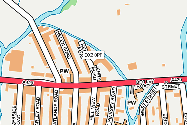 OX2 0PF map - OS OpenMap – Local (Ordnance Survey)