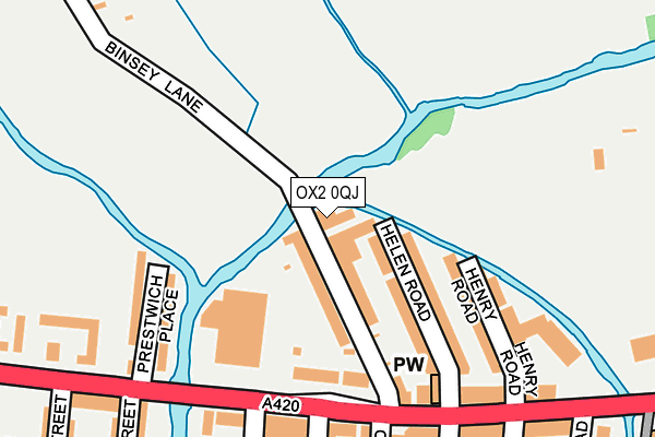 OX2 0QJ map - OS OpenMap – Local (Ordnance Survey)