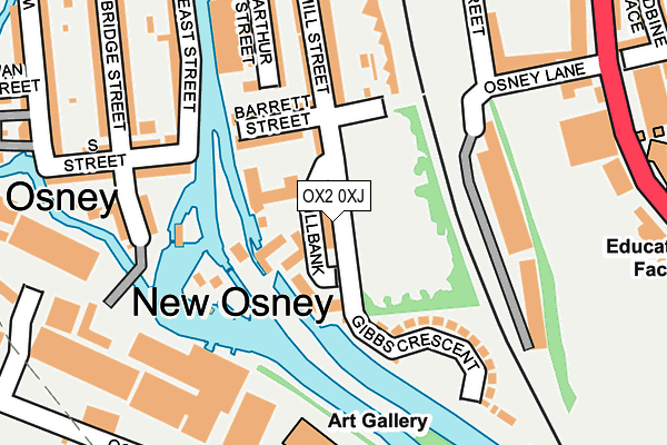 OX2 0XJ map - OS OpenMap – Local (Ordnance Survey)