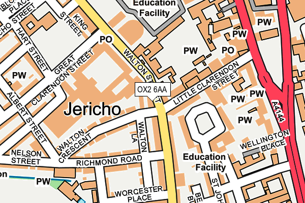 OX2 6AA map - OS OpenMap – Local (Ordnance Survey)