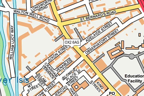 OX2 6AG map - OS OpenMap – Local (Ordnance Survey)