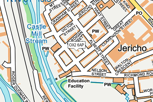 OX2 6AP map - OS OpenMap – Local (Ordnance Survey)