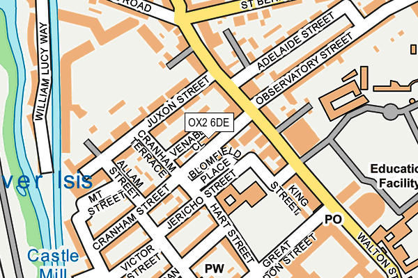 OX2 6DE map - OS OpenMap – Local (Ordnance Survey)