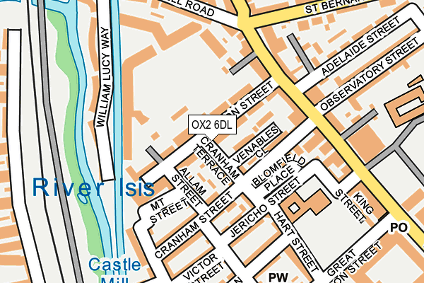 OX2 6DL map - OS OpenMap – Local (Ordnance Survey)