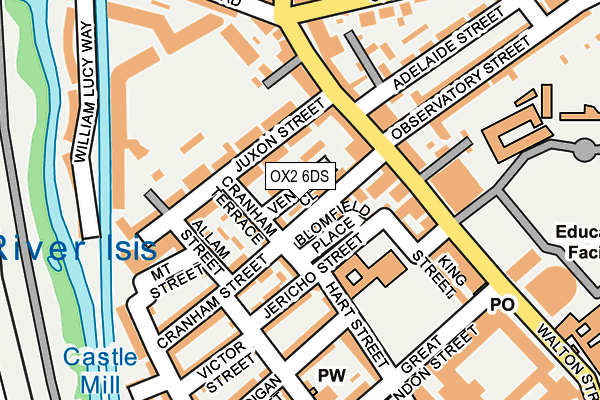 OX2 6DS map - OS OpenMap – Local (Ordnance Survey)