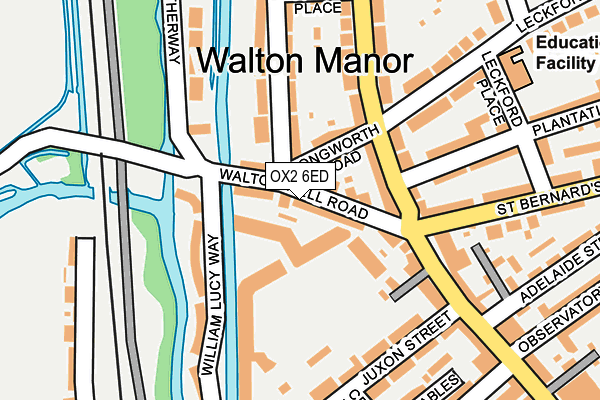 Map of WALTON BRIDGE MOORINGS LIMITED at local scale