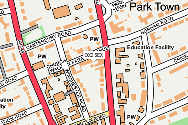 OX2 6EX map - OS OpenMap – Local (Ordnance Survey)