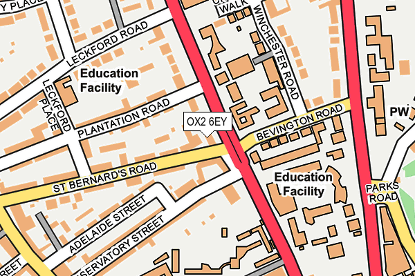 OX2 6EY map - OS OpenMap – Local (Ordnance Survey)
